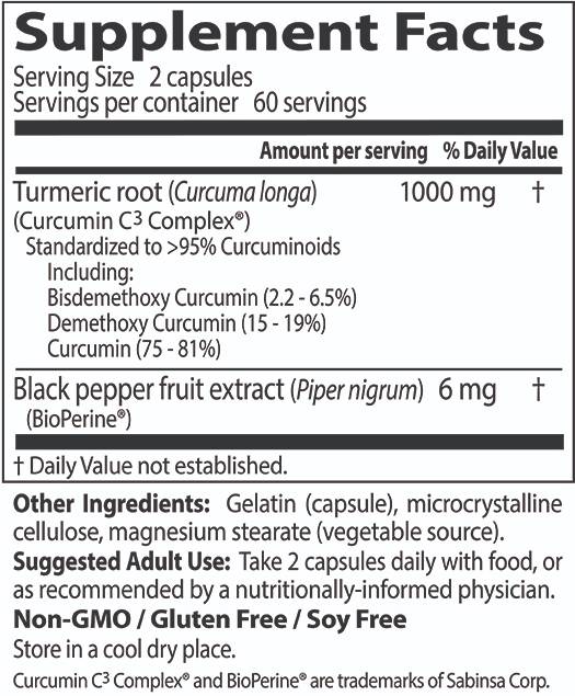 High Absorption Curcumin 500mg - 120 capsules - Nutra Best Europe