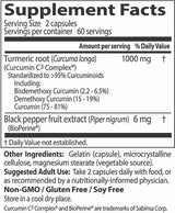 High Absorption Curcumin 500mg - 120 capsules - Nutra Best Europe