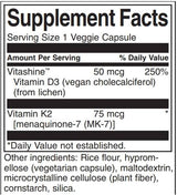 Vitamins D3 and K2 60 capsules - Nutra Best Europe