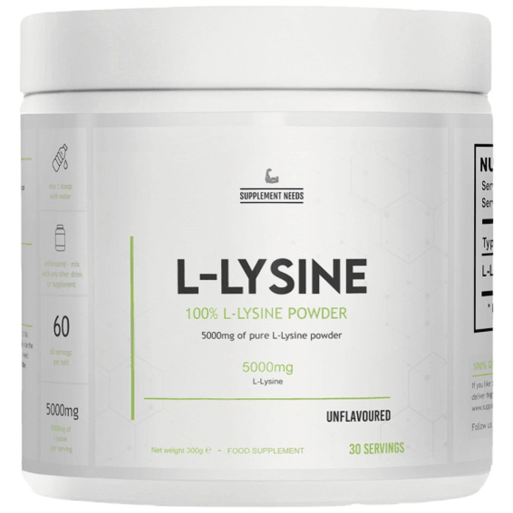 L-Lysine Powder - 300 grams - Nutra Best Europe