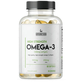 Omega 3 High Strength | 500 mg EPA and 250 mg DHA 90 Gel capsules - Nutra Best Europe