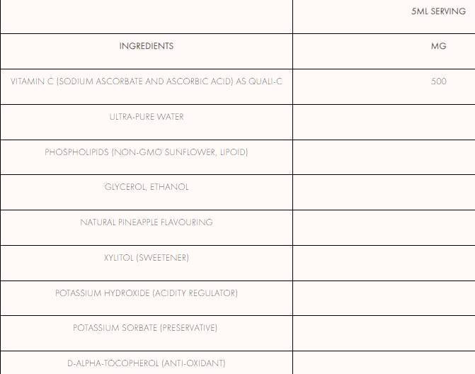 Liposomal Vitamin C 500 mg - 150 ml - Nutra Best Europe
