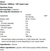Glycine 1000 mg - 120 capsules - Nutra Best Europe