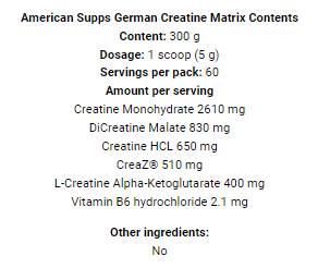 German Creatine Matrix | with CreaZ® - 300 grams - Nutra Best Europe
