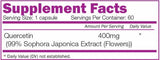 Quercetin 400 mg 60 capsules - Nutra Best Europe