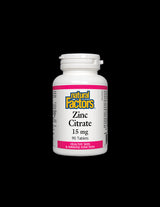 Zinc Citrate 15 mg - 90 Tablets - Nutra Best Europe