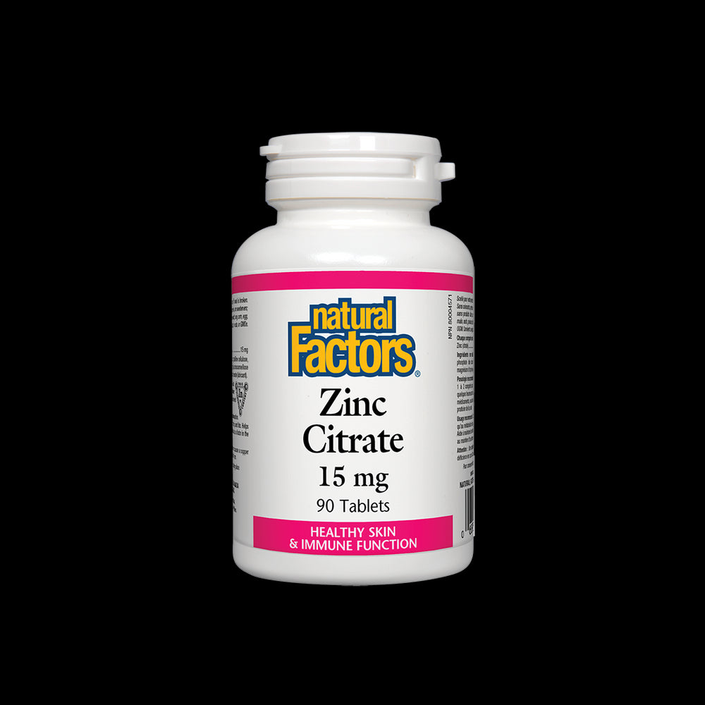 Zinc Citrate 15 mg - 90 Tablets - Nutra Best Europe