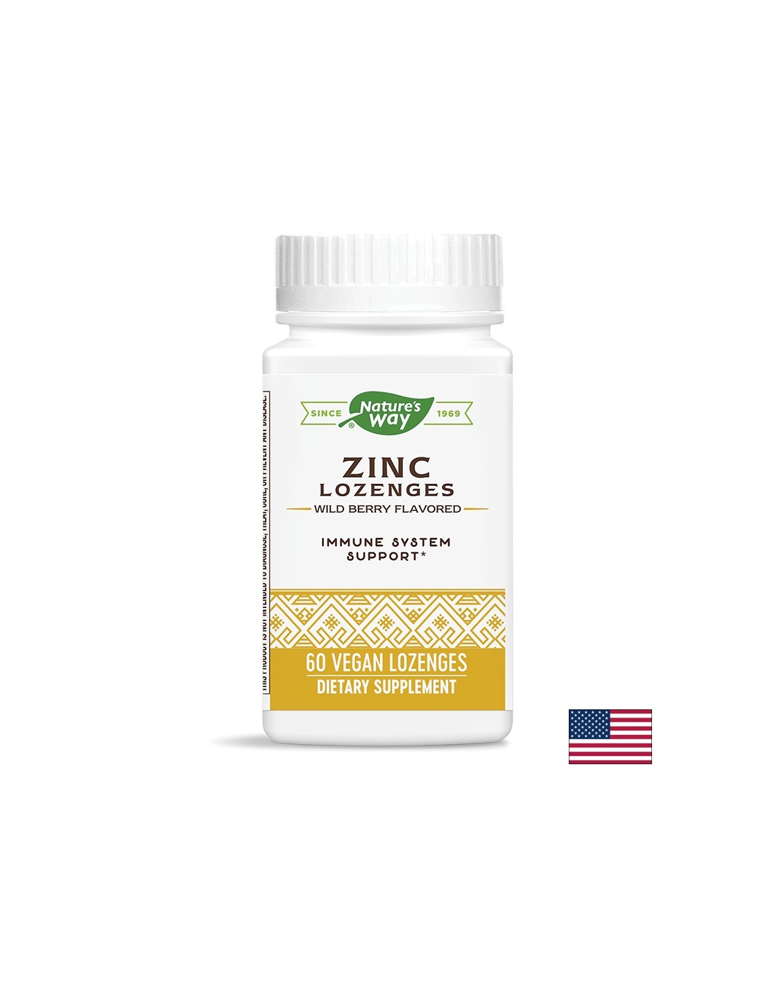 Zinc Lozenges with Echinacea and Vitamin C - 60 tablets - Nutra Best Europe