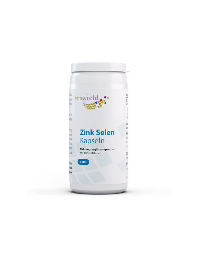 Zinc + Selenium - thyroid gland, 100 capsules - Nutra Best Europe