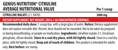 Citrulline 200 grams - Nutra Best Europe
