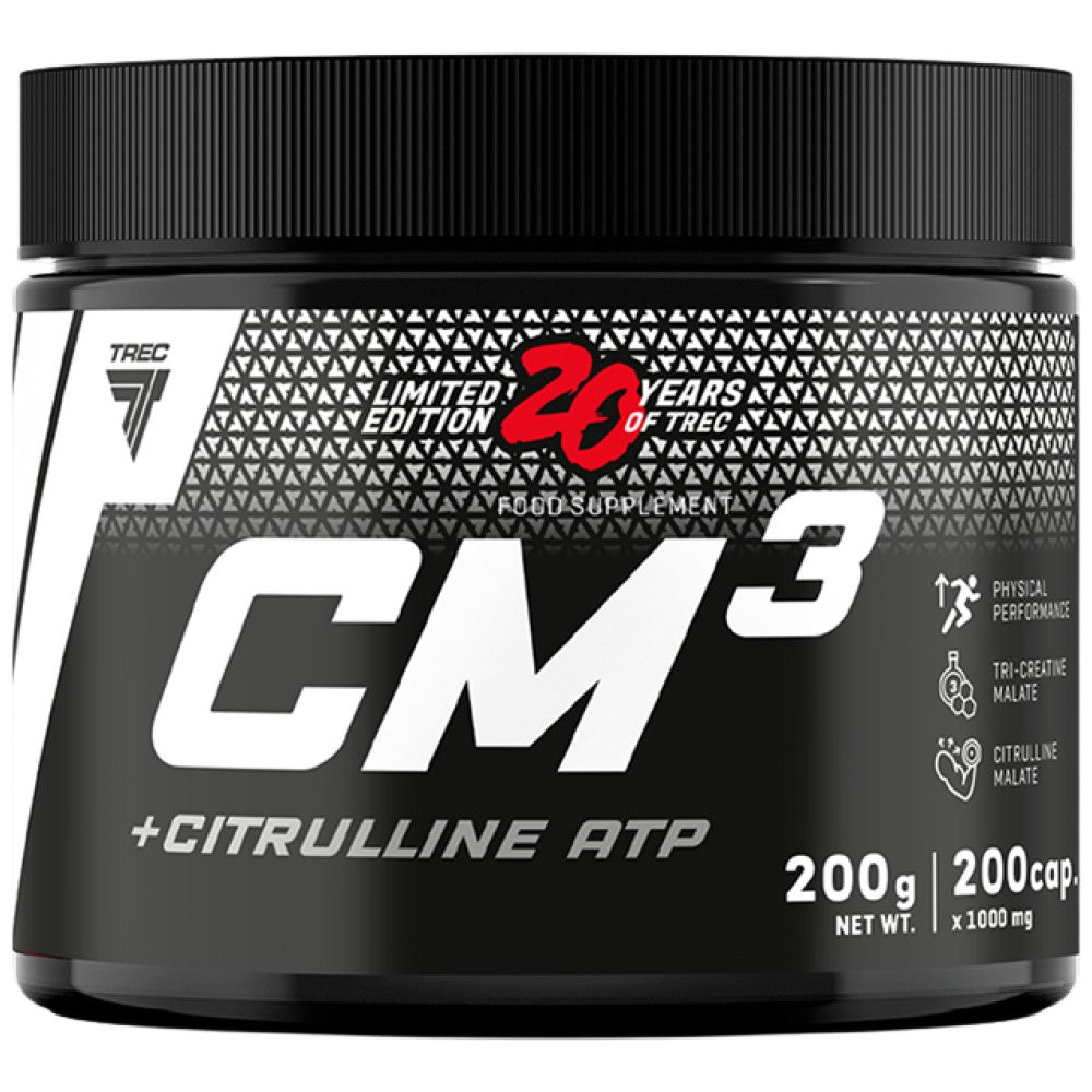 CM3 + Citrulline ATP | Tri Creatine Malate + Citrulline - 200 capsules - Nutra Best Europe