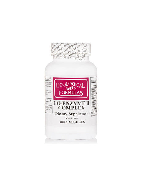 Coenzyme B-Complex - cellular energy and metabolism - Super bioactive B vitamins, 100 capsules - Nutra Best Europe