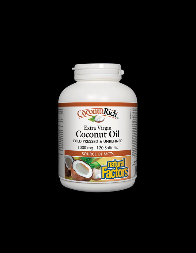 Coconut Oil Extra Virgin 1000 mg - 120 Gel capsules - Nutra Best Europe