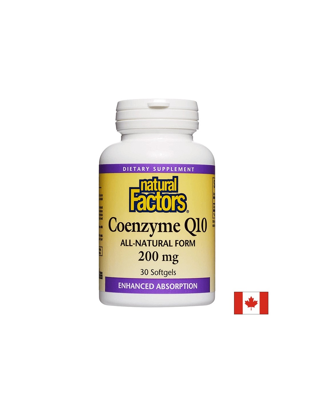 Coenzyme Q10 200 mg - 30 Gel capsules - Nutra Best Europe