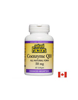 Coenzyme Q10 50 mg | All-Natural Form - 60 Gel capsules - Nutra Best Europe