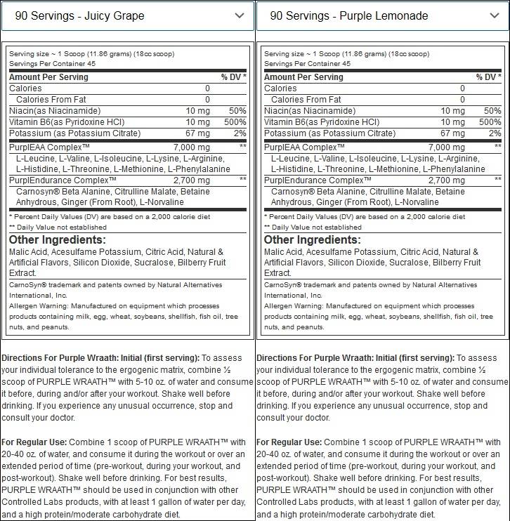 Purple Wrath - 1008 grams - Nutra Best Europe
