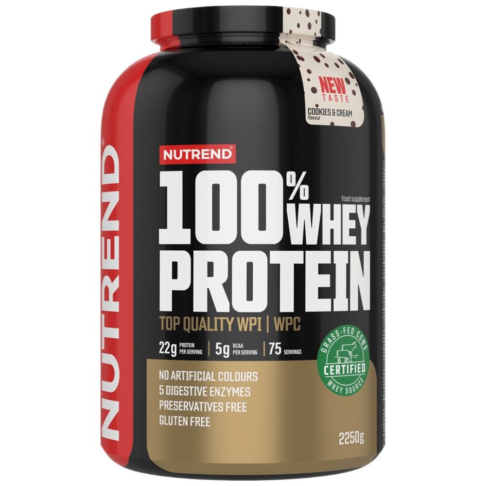 100% Whey Protein - 2250 grams - Nutra Best Europe