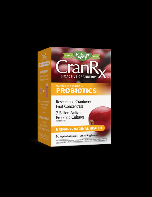 CranRx® Women`s Care with probiotics with cranberry + 7 billion act. probiotics x 60 capsules Nature's Way - Nutra Best Europe