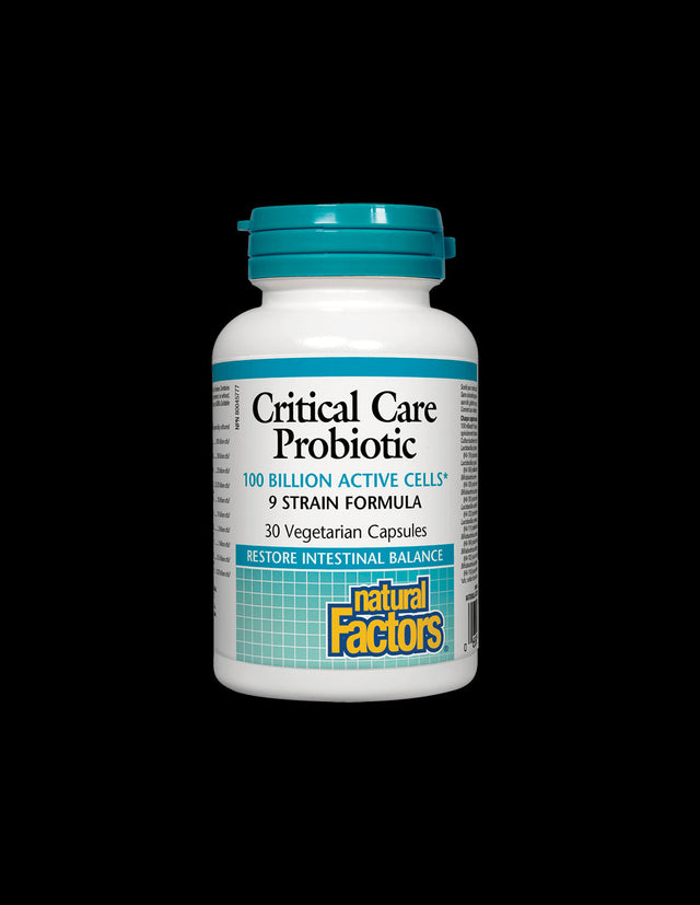 Critical Care Probiotic 100 Billion Active Cells, 9 Strain Formula - 30 capsules - Nutra Best Europe