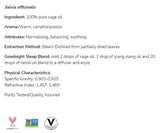 Sage Oil | 100% Pure Salvia Officinalis - 30 ml - Nutra Best Europe