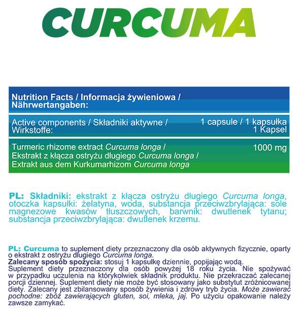 Curcuma | Turmeric 1000 mg - 90 capsules - Nutra Best Europe