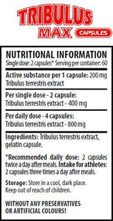 Tribulus Max Caps 200 mg 120 capsules - Nutra Best Europe
