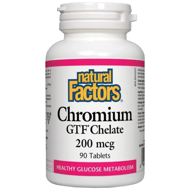 Chromium GTF Chelate 200 mcg 90 Tablets - Nutra Best Europe