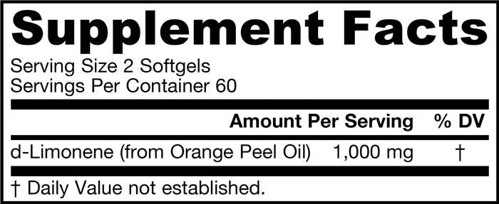 d-Limonene 500 mg 120 gél kapszula