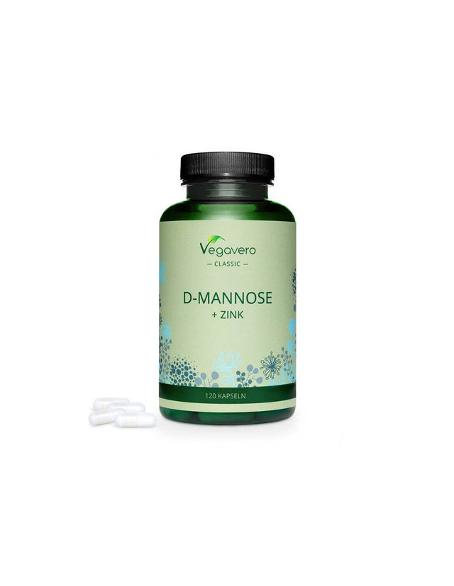 D-mannose + zinc/ D-mannose + zinc, 120 capsules, 100% Vegan Vegavero - Nutra Best Europe