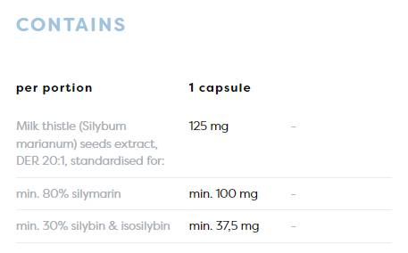 Milk Thistle | Silymarin 100 mg - 120 capsules - Nutra Best Europe
