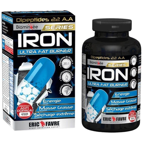 IRON | Ultra Fat Burner with Essential Amino Acids - 120 Gel capsules - Nutra Best Europe