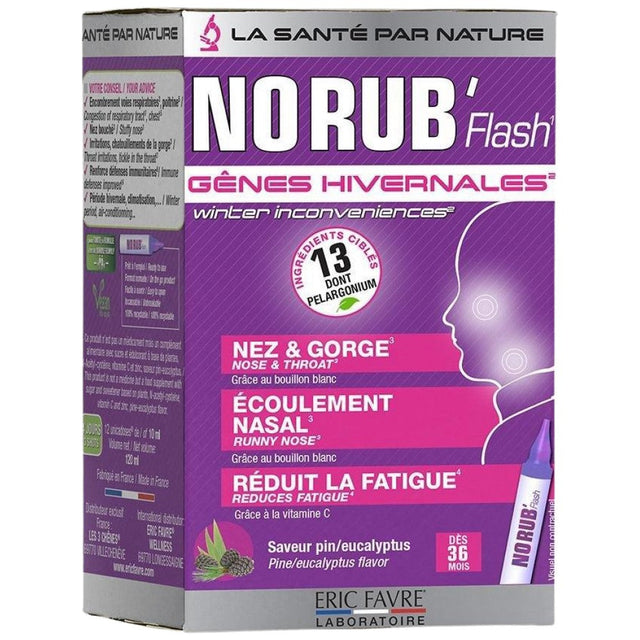 No Rub' Flash | For Winter Inconveniences - 12 x 10 ml - Nutra Best Europe