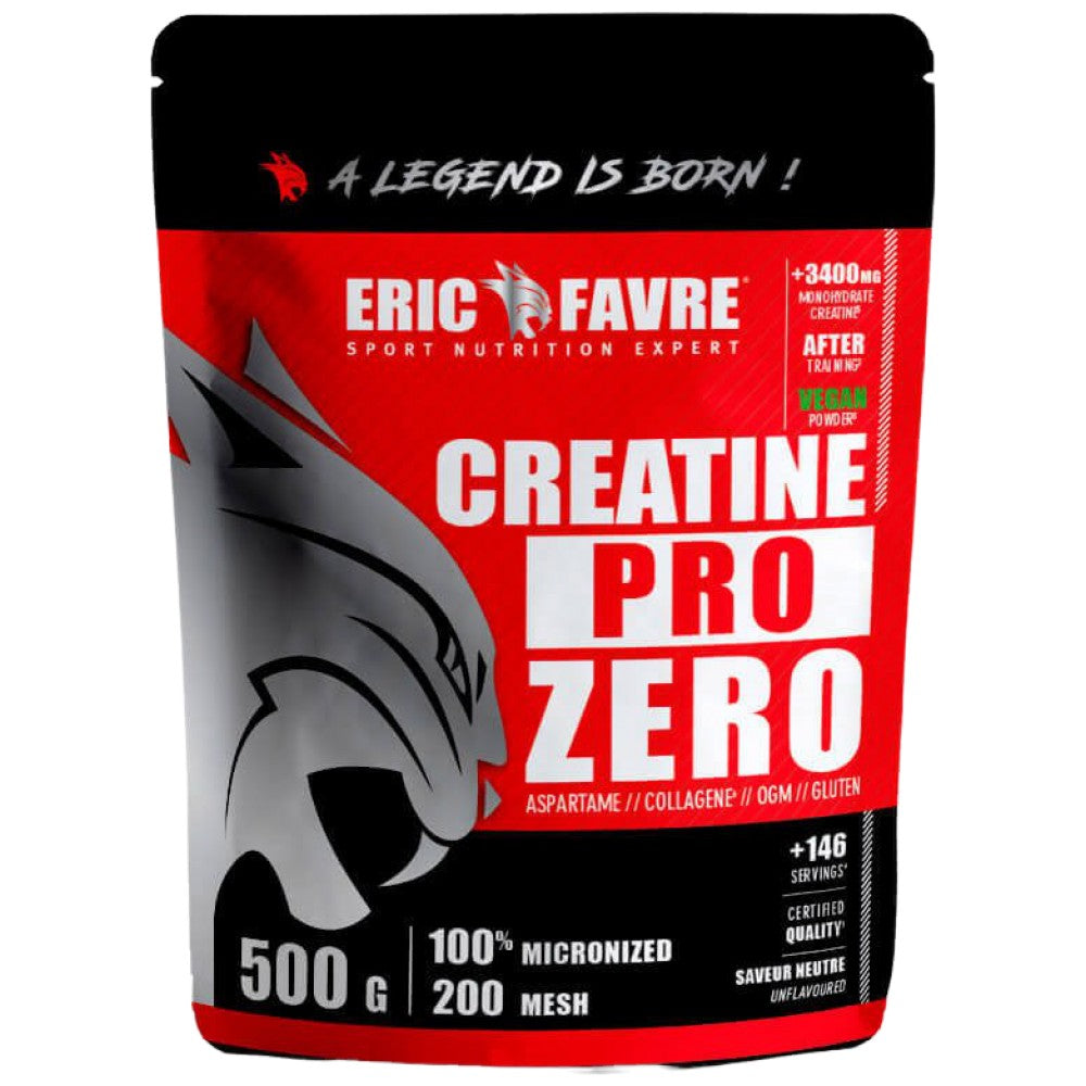 Creatine Pro Zero | Micronized Creatine Monohydrate - 500 grams - Nutra Best Europe