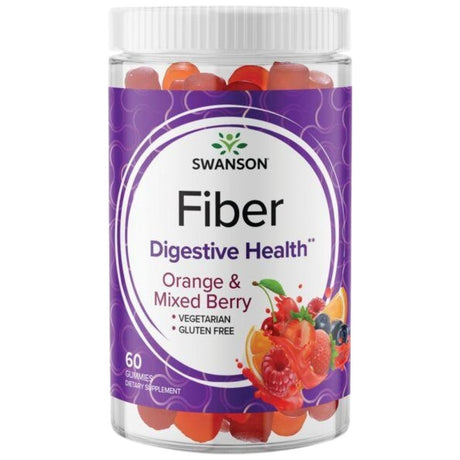 Fiber Gummies | Orange & Mix Berry - 60 Chewable Tablets - Nutra Best Europe
