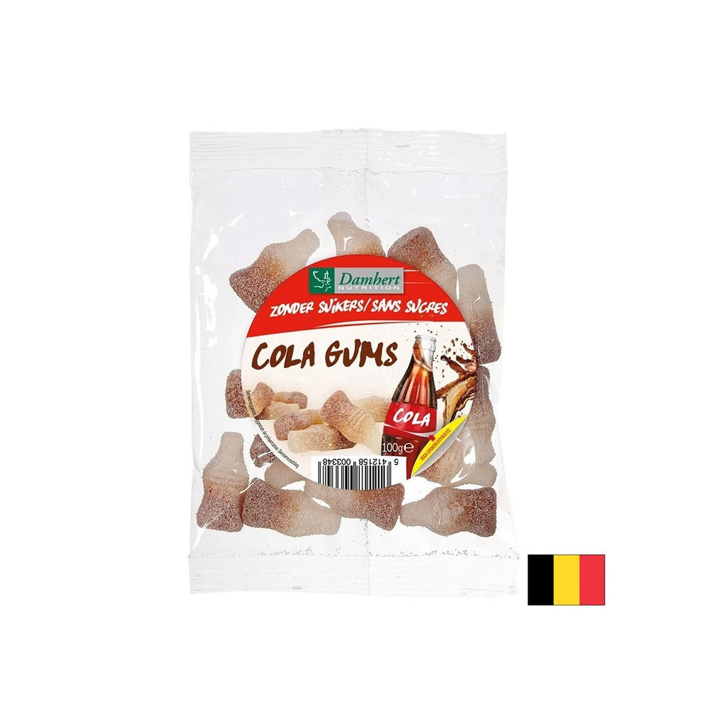 Chewy jelly candies with cola flavor (sugar free), 100 g - Nutra Best Europe