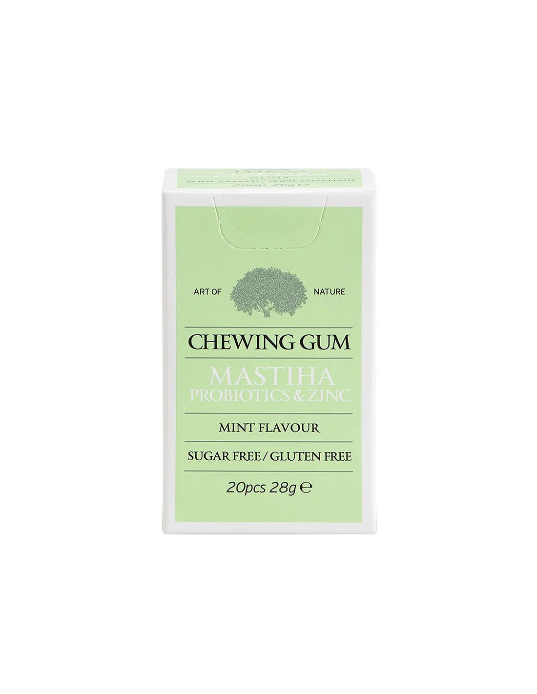 Chewing gum with Mastiha, probiotics and zinc with mint flavor, 20 Mastiha pieces - Nutra Best Europe