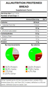 Proteineo Bread | High Fiber Protein Bread 110 grams - Nutra Best Europe