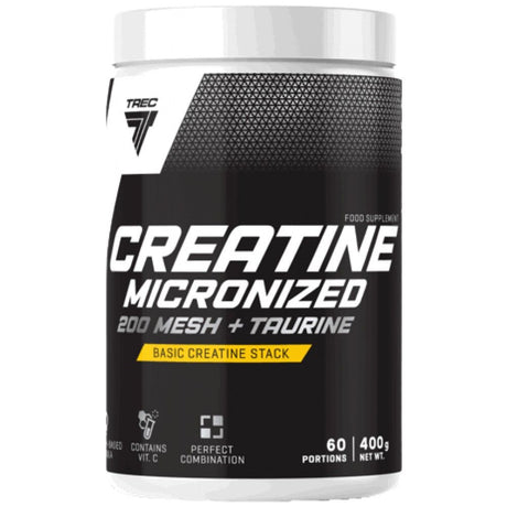 Creatine Micronized 200 Mesh + Taurine | High Quality Creatine Monohydrate Powder - 400 grams - Nutra Best Europe