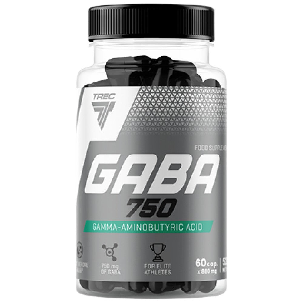 GABA 750 mg - 60 capsules - Nutra Best Europe