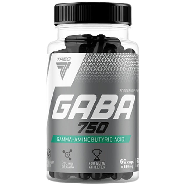 GABA 750 mg - 60 capsules - Nutra Best Europe