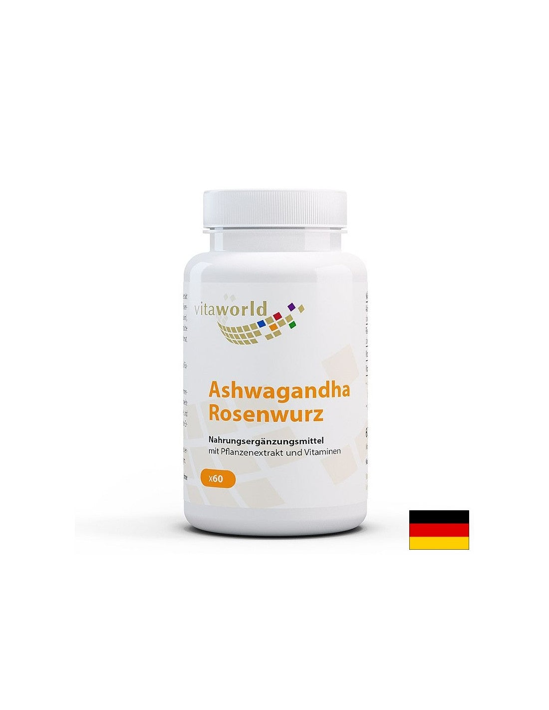 Depression and anxiety - Ashwagandha + Golden root and vitamin B1 and B5, 60 capsules - Nutra Best Europe