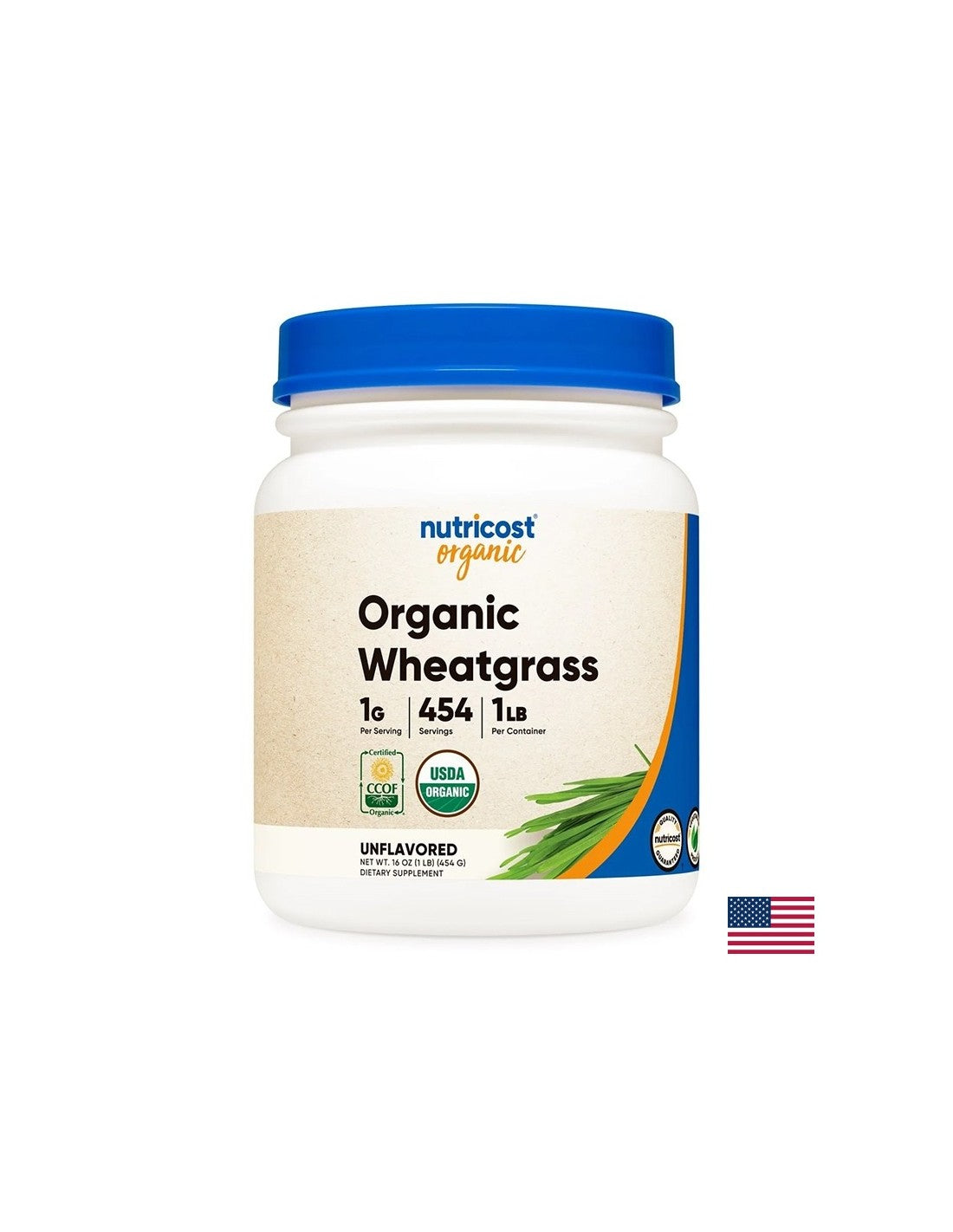 Detox - Wheatgrass Organic, 454 g powder - Nutra Best Europe