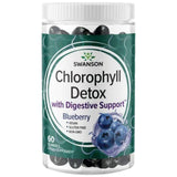 Chlorophyll Detox Gummies | Blueberry - 60 Chewable Tablets - Nutra Best Europe