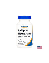 Diabetes and peripheral neuropathy - R-Alpha-lipoic acid, 100 mg x 120 capsules - Nutra Best Europe