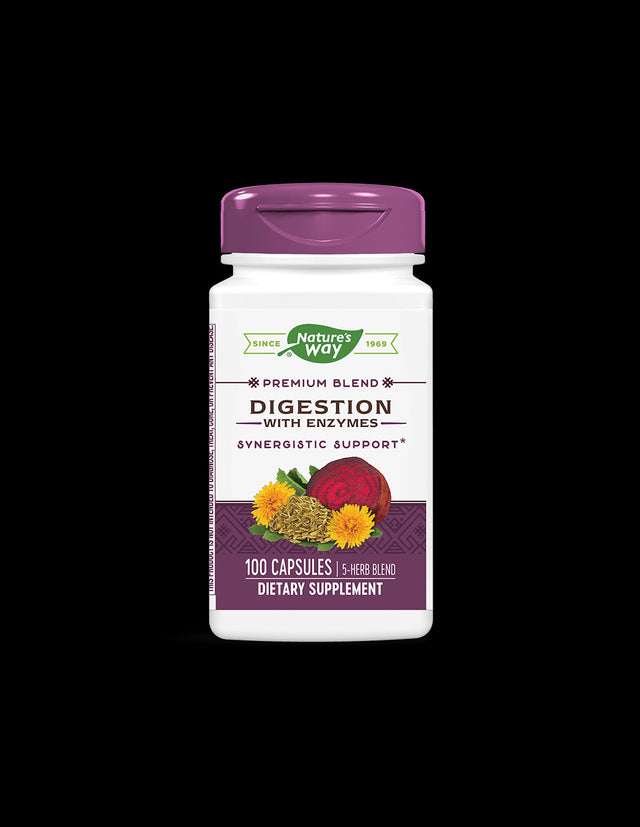 Digestion with Enzymes 450 mg - 100 capsules - Nutra Best Europe