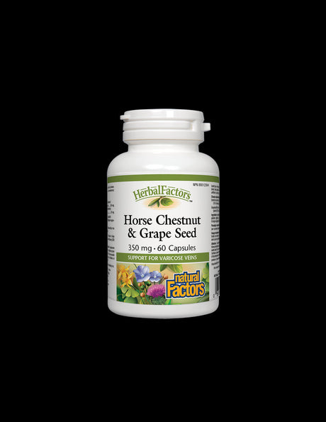 Horse Chestnut & Grape Seed 350 mg - 60 capsules - Nutra Best Europe