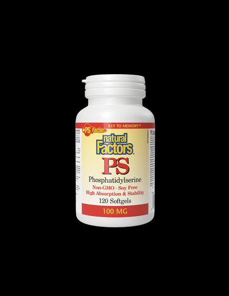 PS Phosphatidylserine 100 mg - 120 Gel capsules - Nutra Best Europe