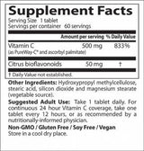 BEST 12-Hour Vitamin C with PureWay-C - 60 Tablets - Nutra Best Europe