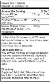 BEST Vein Support featuring DiosVein - 60 capsules - Nutra Best Europe