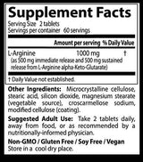 BEST L-Arginine 500 mg - 120 Tablets - Nutra Best Europe